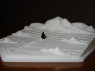 Nihilist Penguin Diorama - But Why? - Miniature