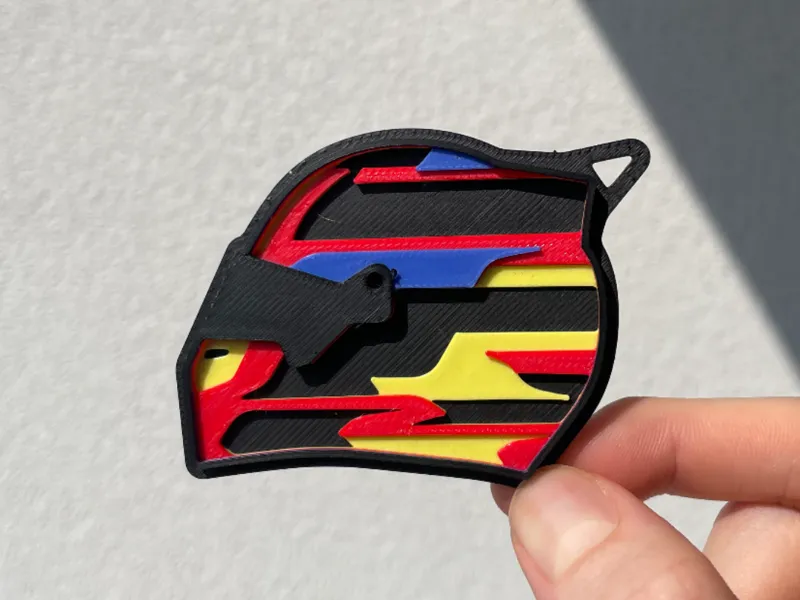 Oscar Piastri 2025 Helmet Keychain