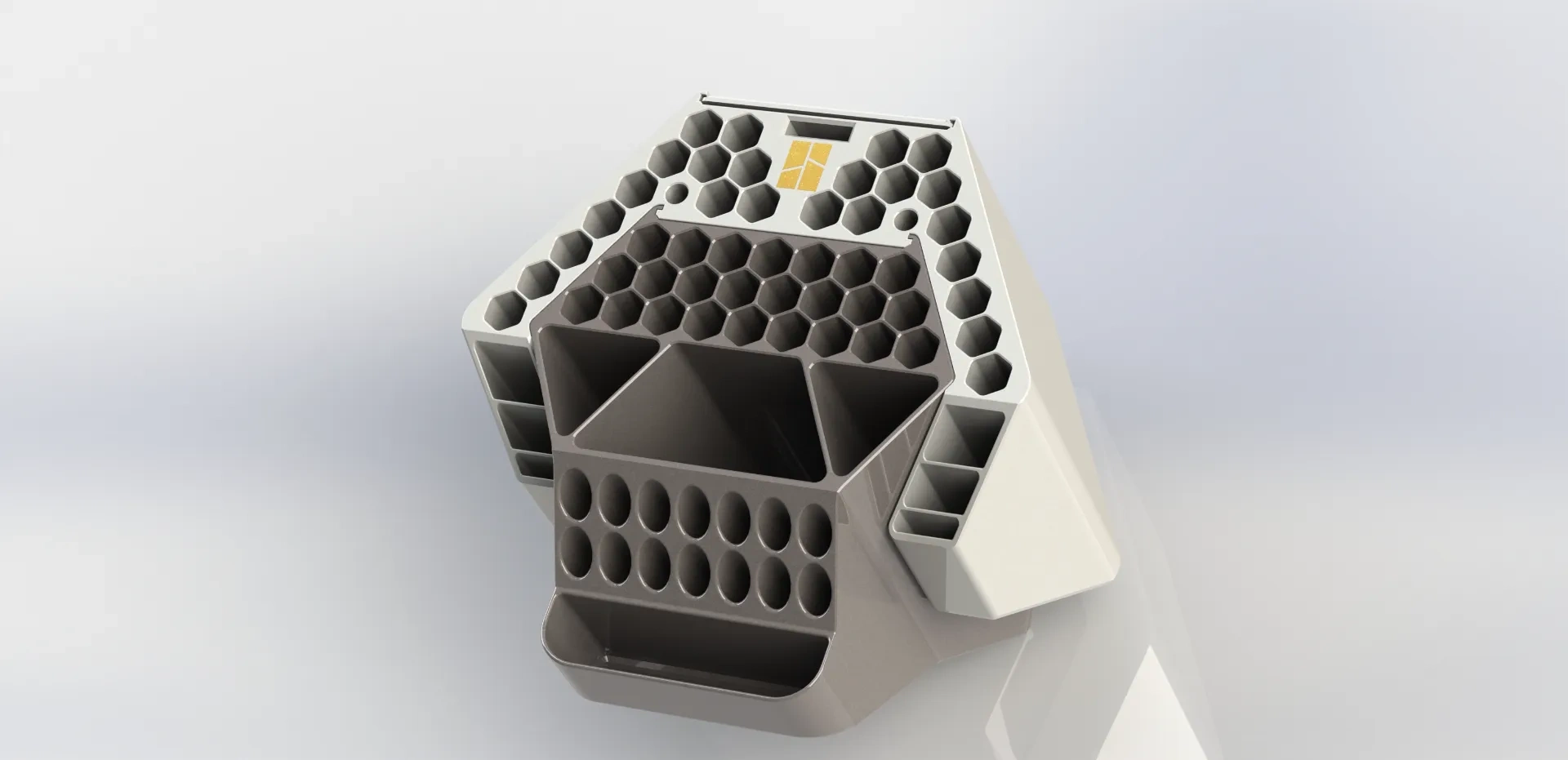 Miniatura 1 do modelo 3D 马克笔架画笔笔筒通用扩展模块