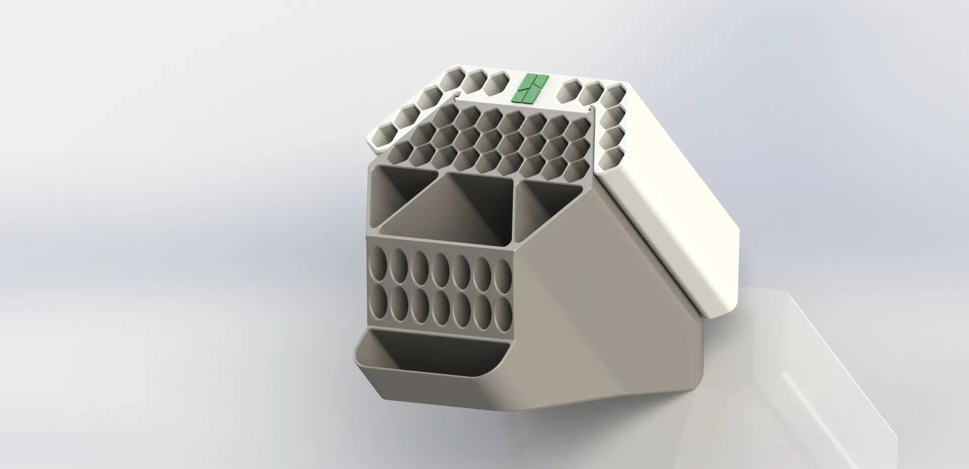 Miniatura 4 do modelo 3D 马克笔架画笔笔筒通用扩展模块