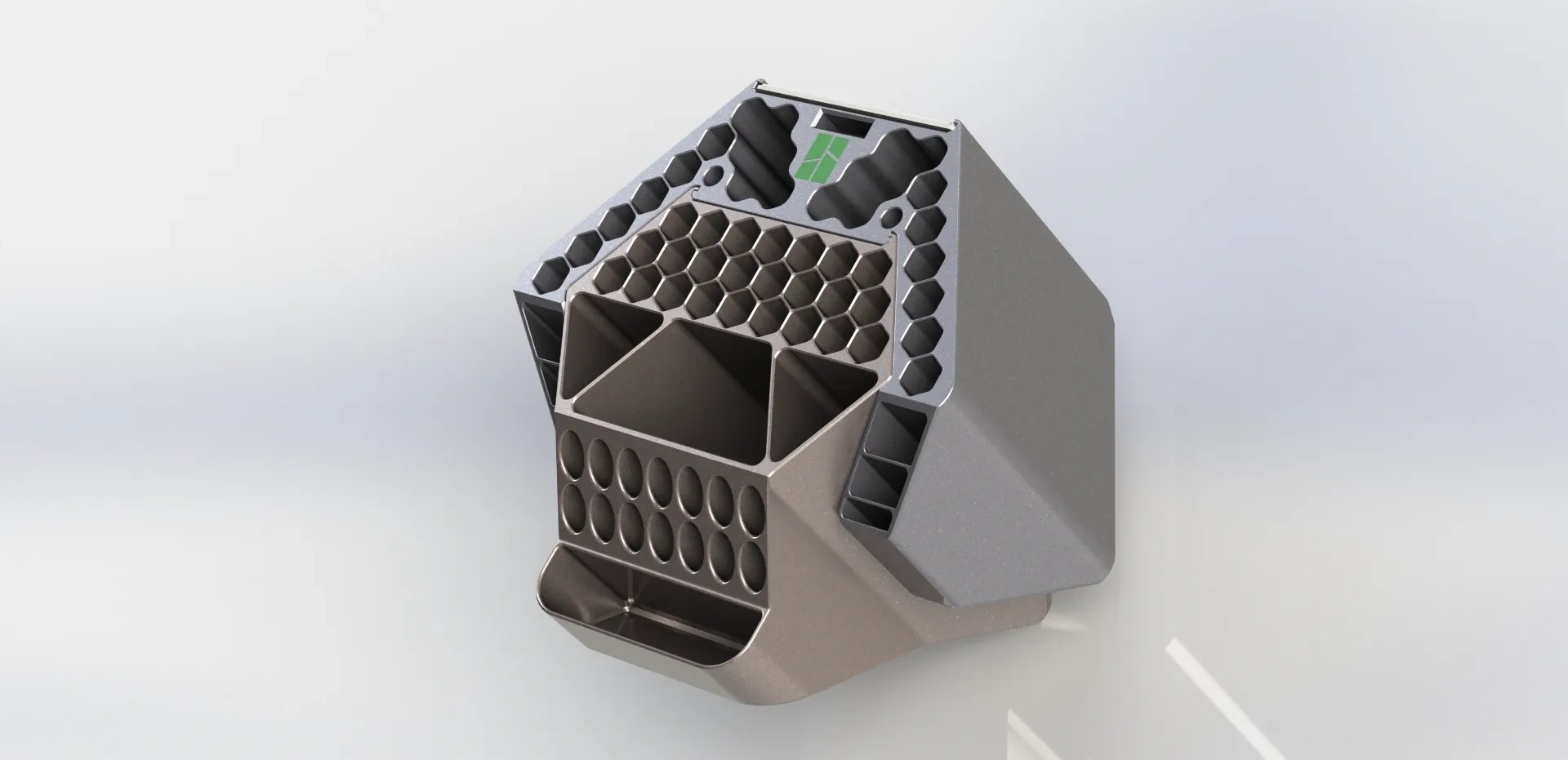Miniatura 2 do modelo 3D 马克笔架画笔笔筒通用扩展模块