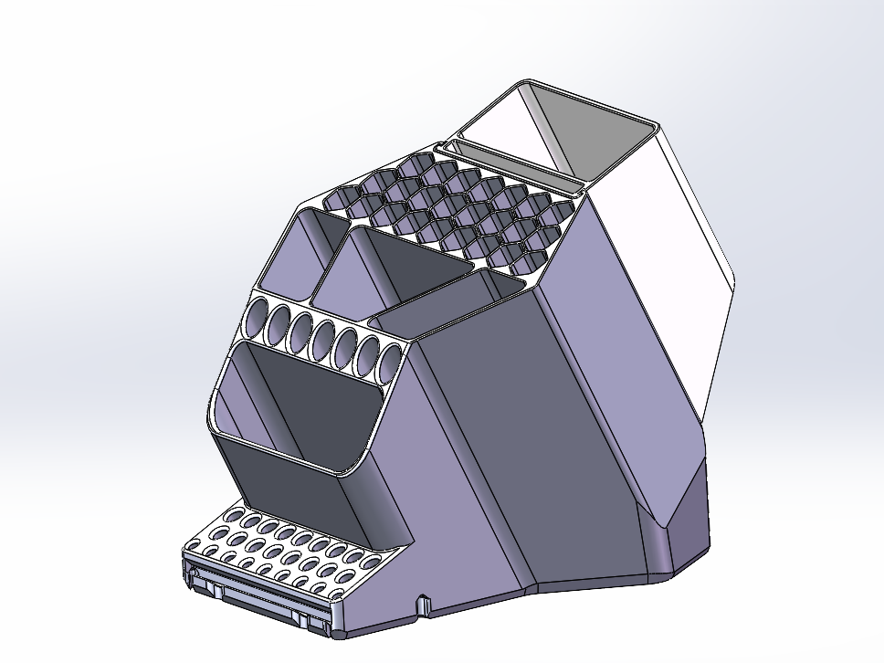 Miniatura 3 do modelo 3D 马克笔架画笔笔筒通用扩展模块