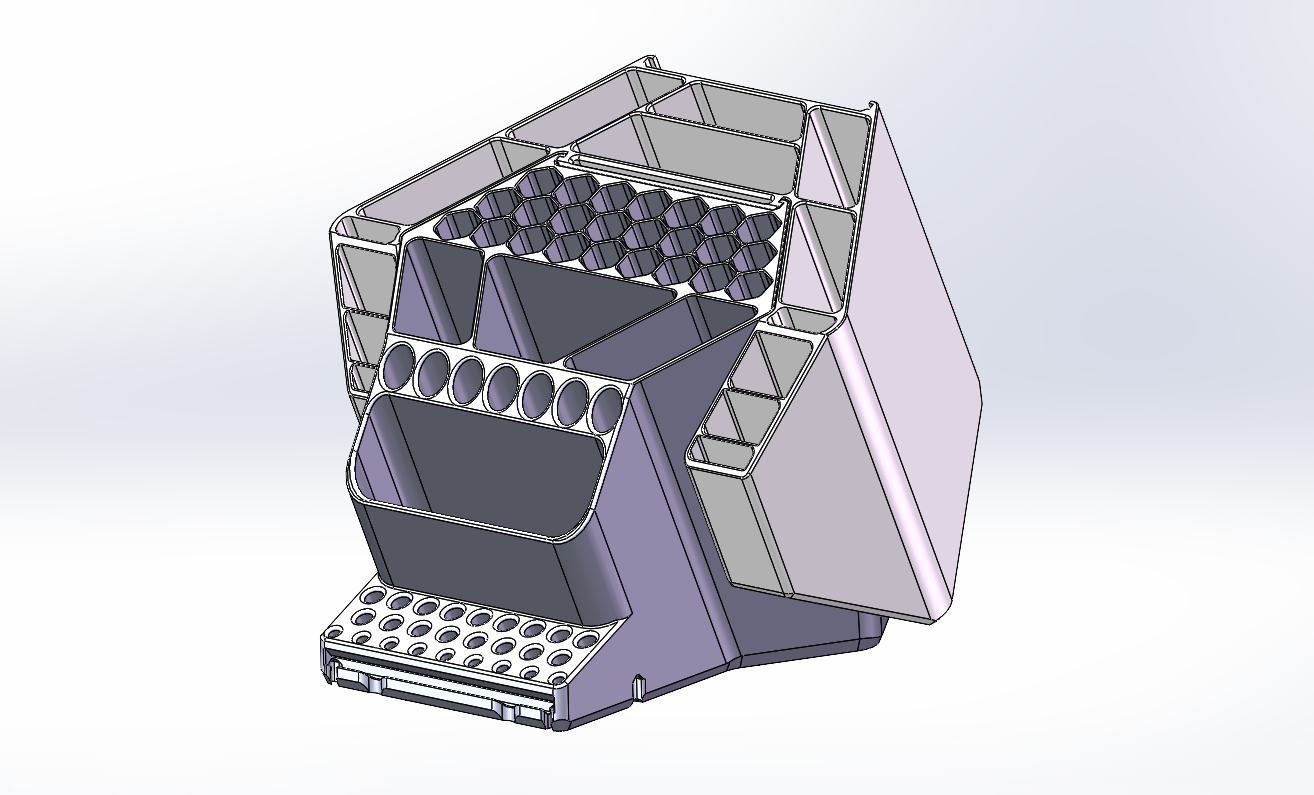Miniatura 6 do modelo 3D 马克笔架画笔笔筒通用扩展模块