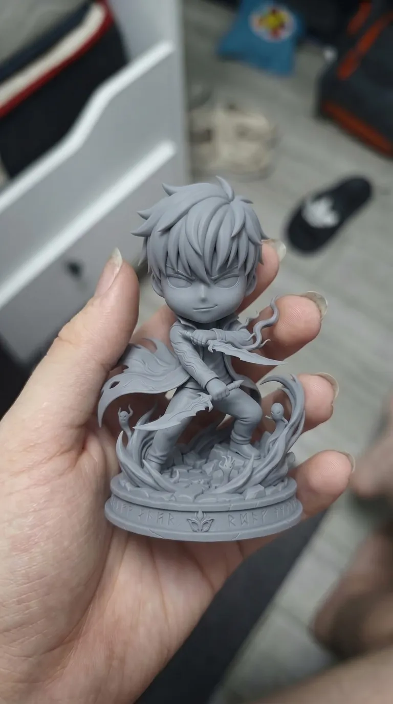 Stil Chibi Sung Jin-Woo, Solo Leveling, Chibi-Stil – Kostenloses 3D-Druckmodell ...
