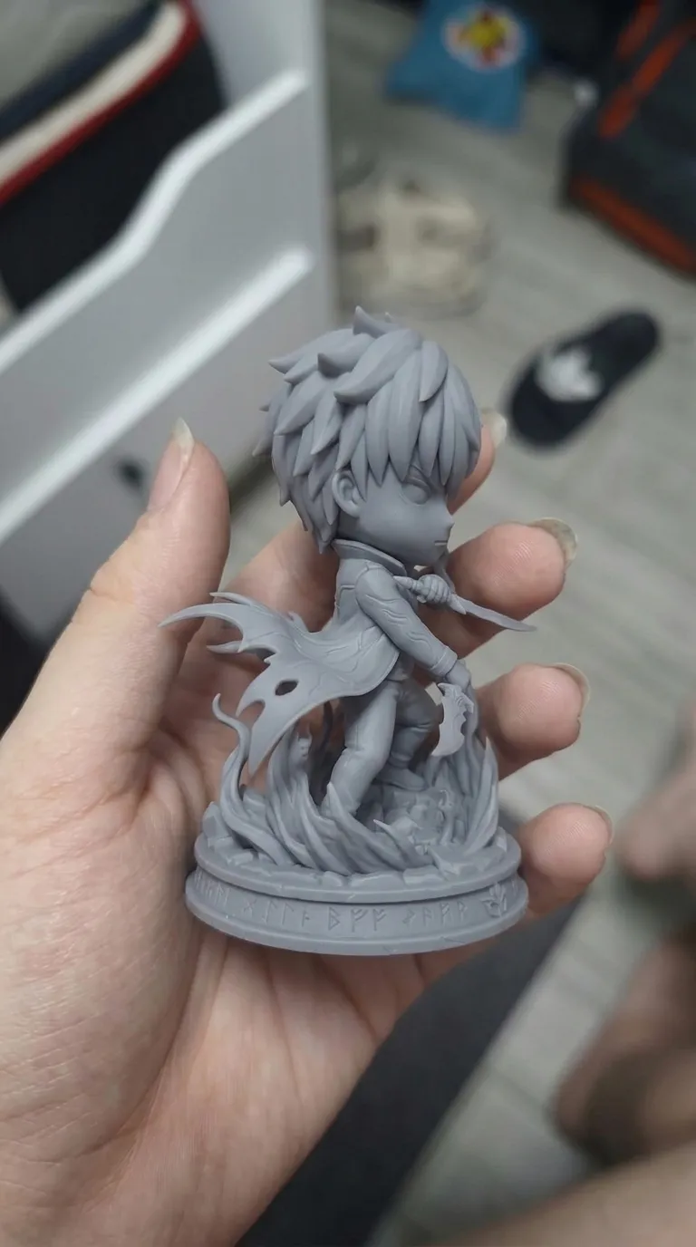Stil Chibi Sung Jin-Woo, Solo Leveling, Chibi-Stil – Kostenloses 3D-Druckmodell ...