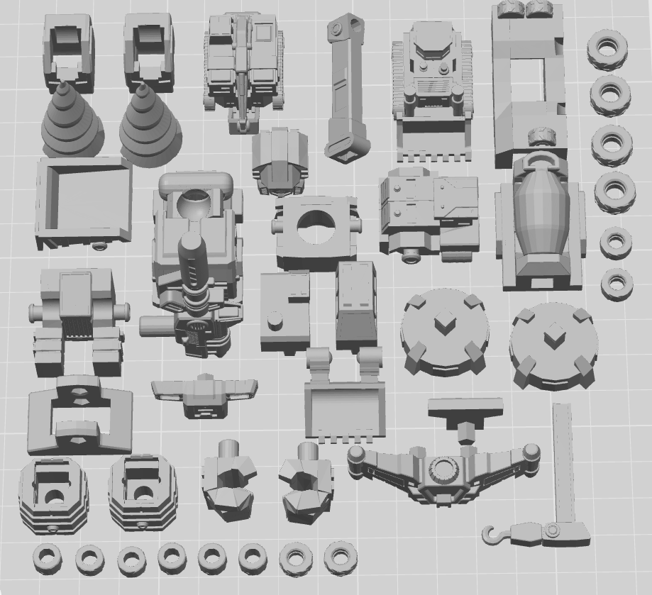 Miniatura 2 do modelo 3D 变形金刚大力神（Devastator）13CM，不可变形，可搭配布鲁可星辰版（需要AMS）