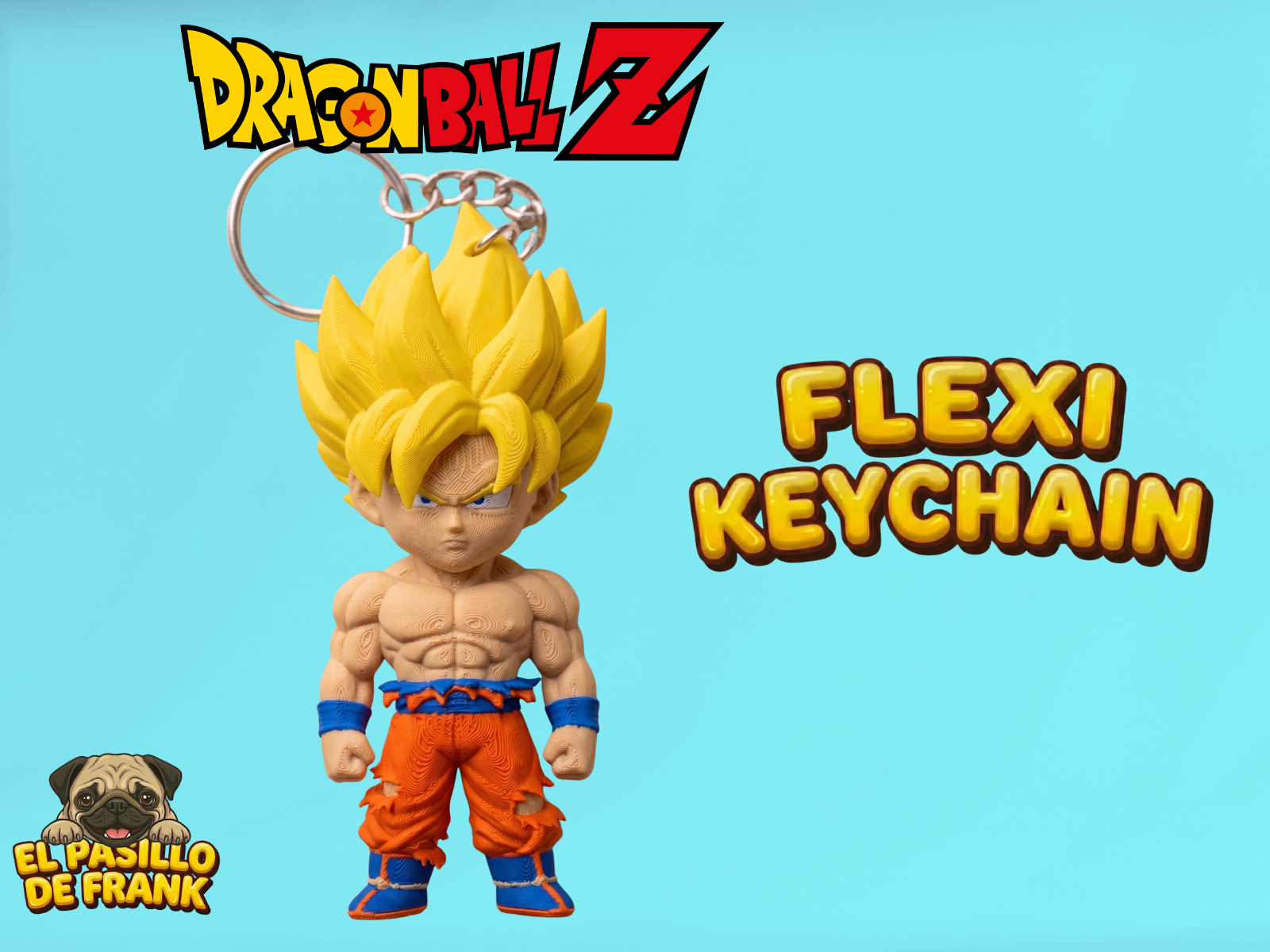 Goku Super Saiyan Flexi-Keychain  