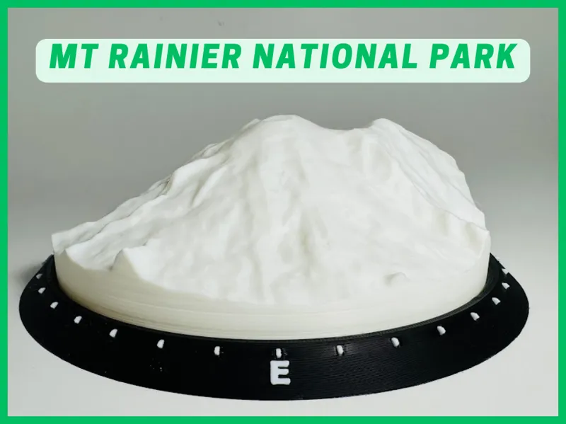 Mt Rainier National Park - Tiny Topo 3D