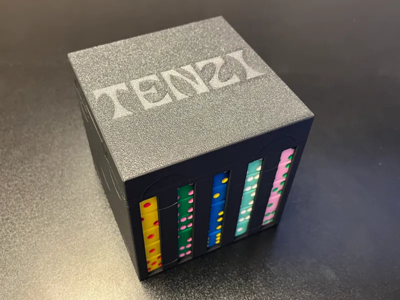 Magnetic Tenzi Dice Box