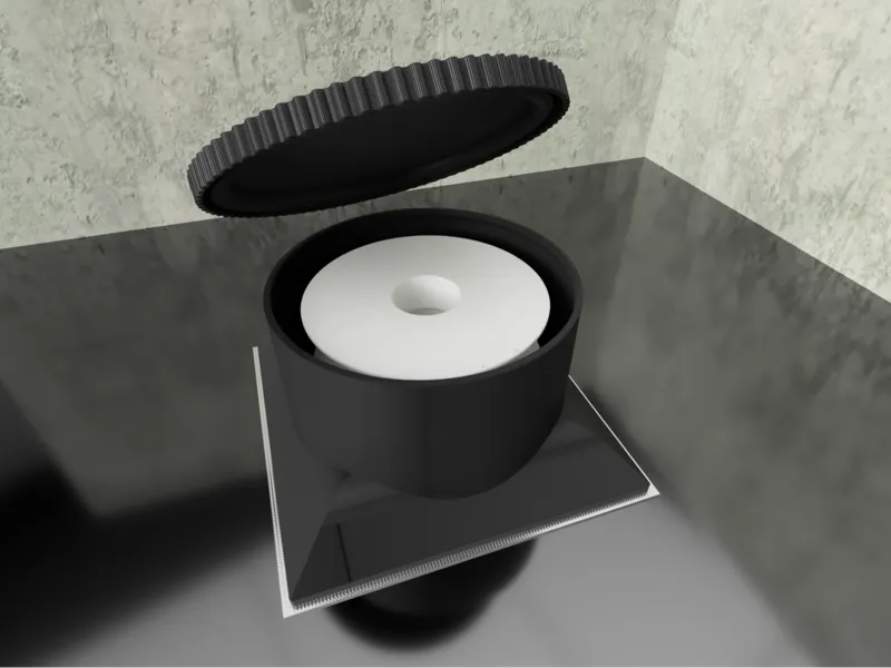 Heatbed Dry-box with screw lid (300mm - 2 spools)