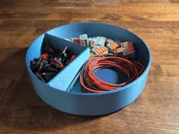 Plateau rond compartimenté pour bureau — photo 1