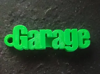 Garage keychain