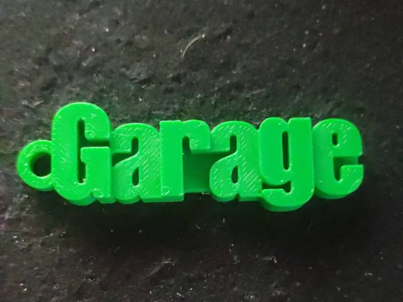 Garage keychain