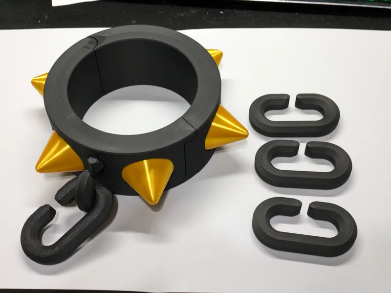 (V2)XL Studded Bracelet/Collar for cosplay/fursuit