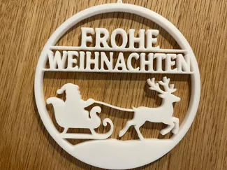 Frohe Weihnachten Fensterdeko