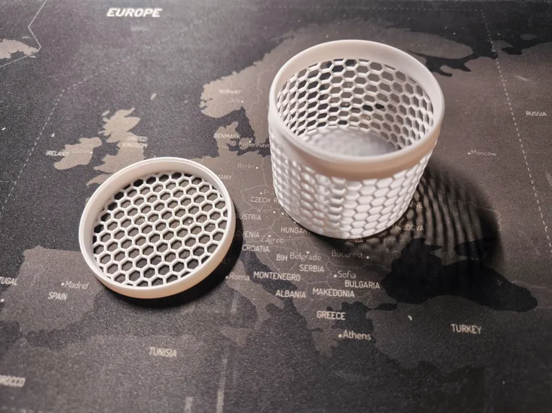 Small Cylindrical Hexagon Box