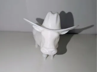 Cow with Cowboy Hat