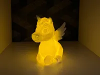 Lampe LED ange licorne — photo 2