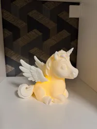 Lampe LED ange licorne — photo 4