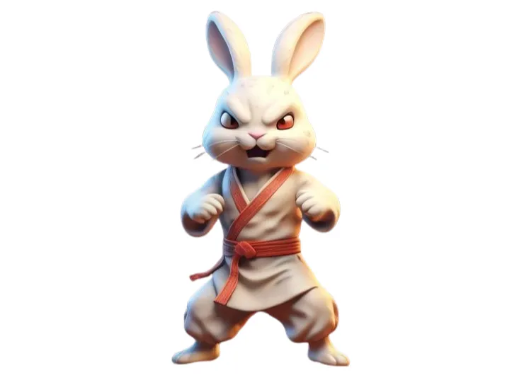 Kung Fu Rabbit - Free 3D Print Model - MakerWorld