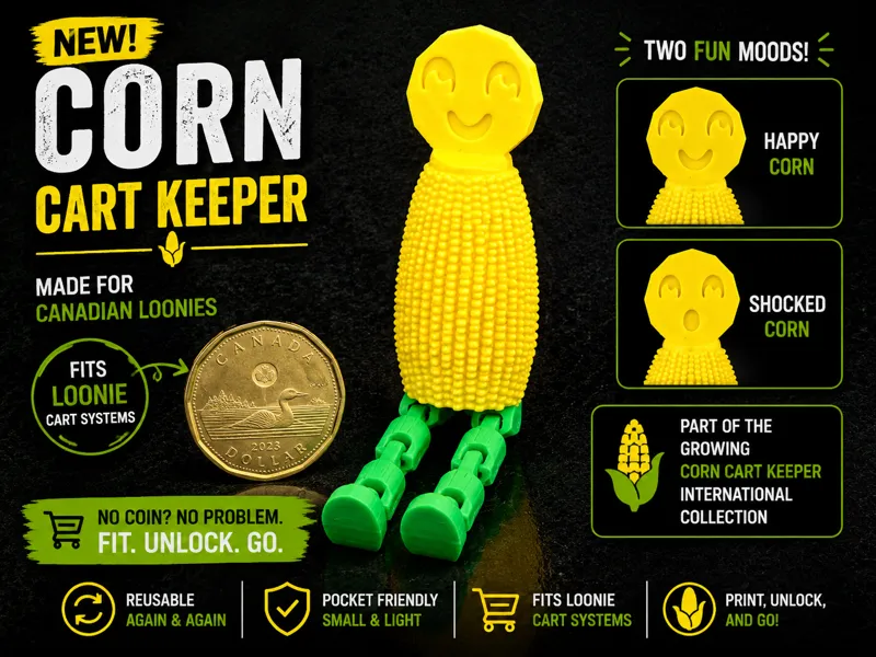 Loonie Corn Cart Keeper
