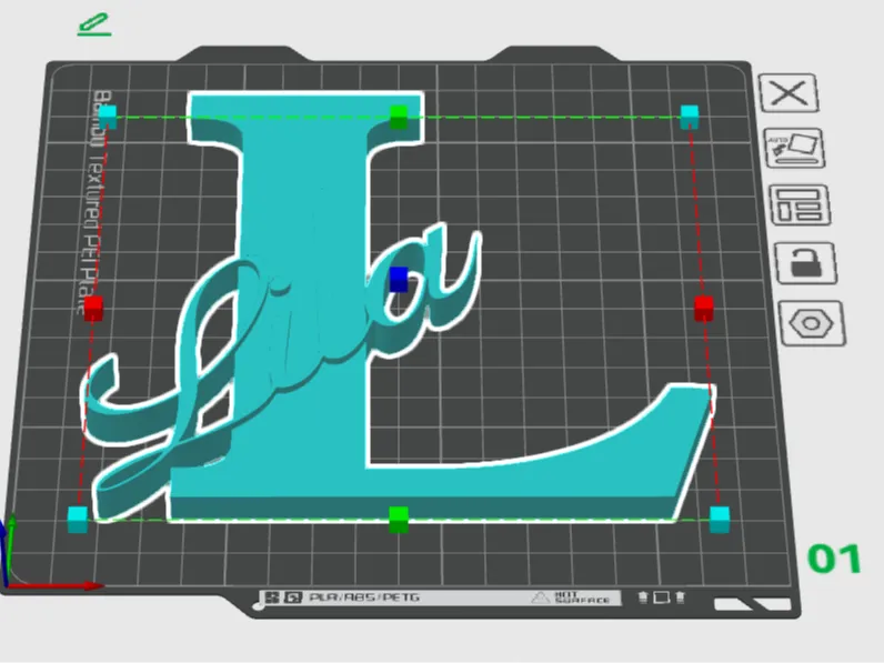 Lila Nameplate