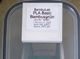 Beschriftungsfeld für Filamentboxen