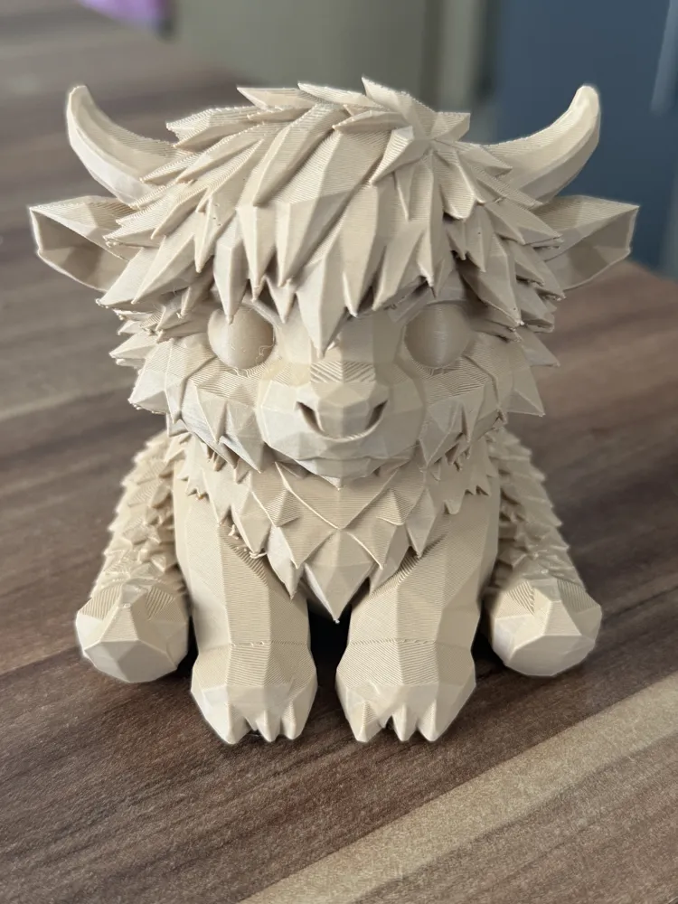 Sweet Highland Cow - Free 3D Print Model - MakerWorld