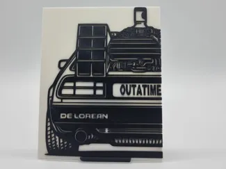2D Wall Art DMC Delorean Back to the Future