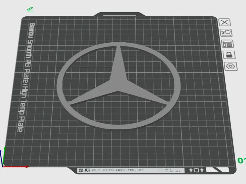 mercedes-benz logo stencil