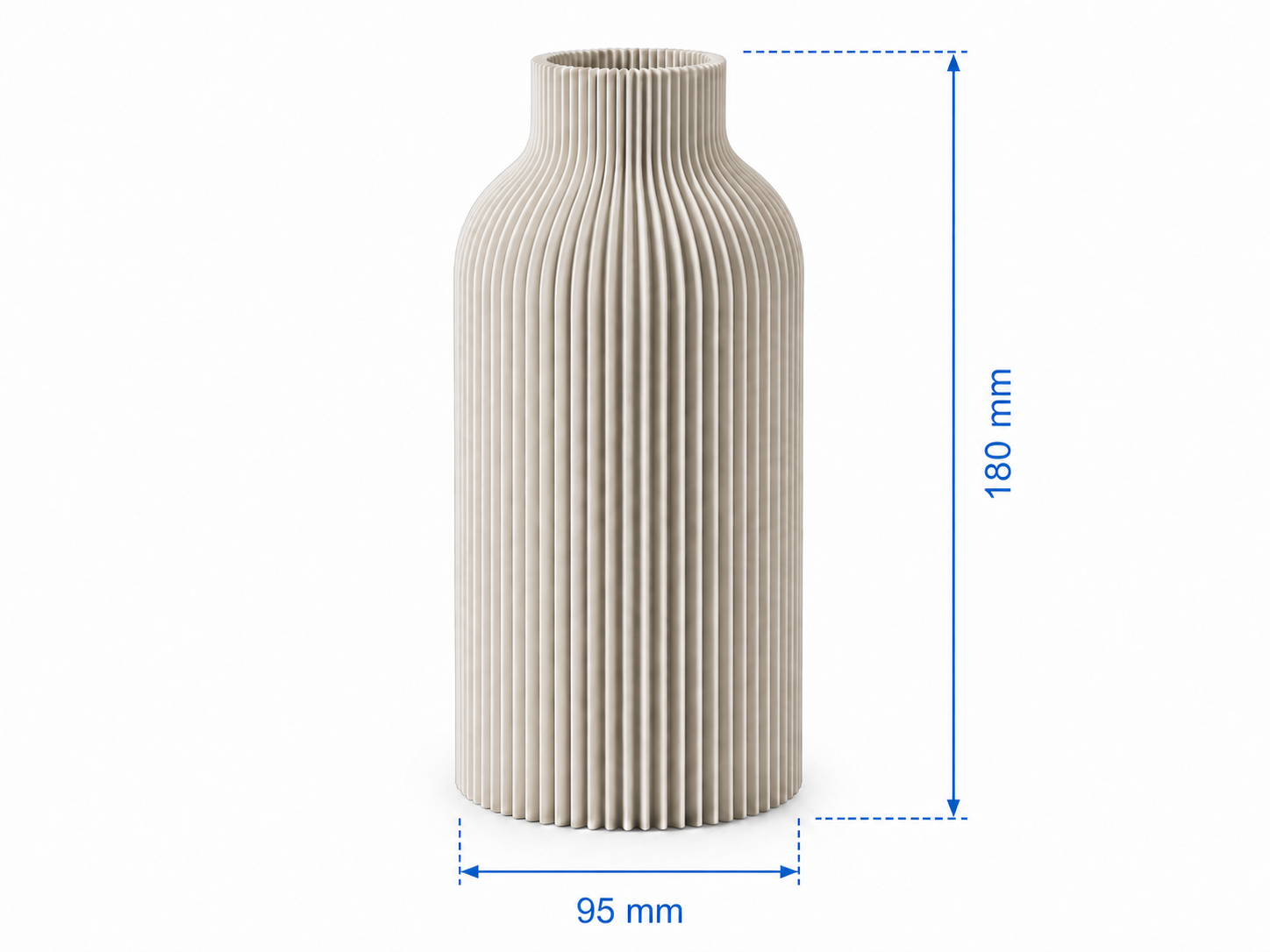 Miniatura 3 do modelo 3D Vase ribble straight