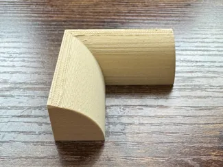 3/4 Inch Quarter Round Trim Corner