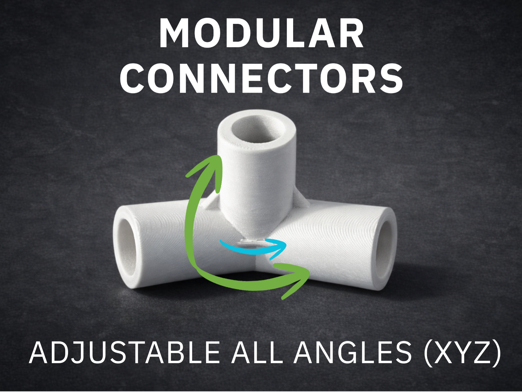 Customizable 2&3-Way Connector – Adjustable Angles
