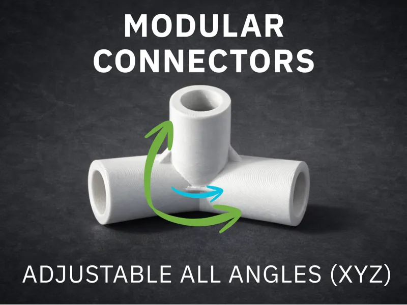 Customizable 2&3-Way Connector – Adjustable Angles