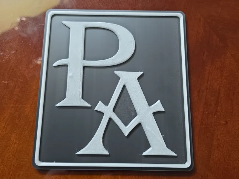 Primary Arms PA 3D Logo Wall Sign Plaque 2A Parts
