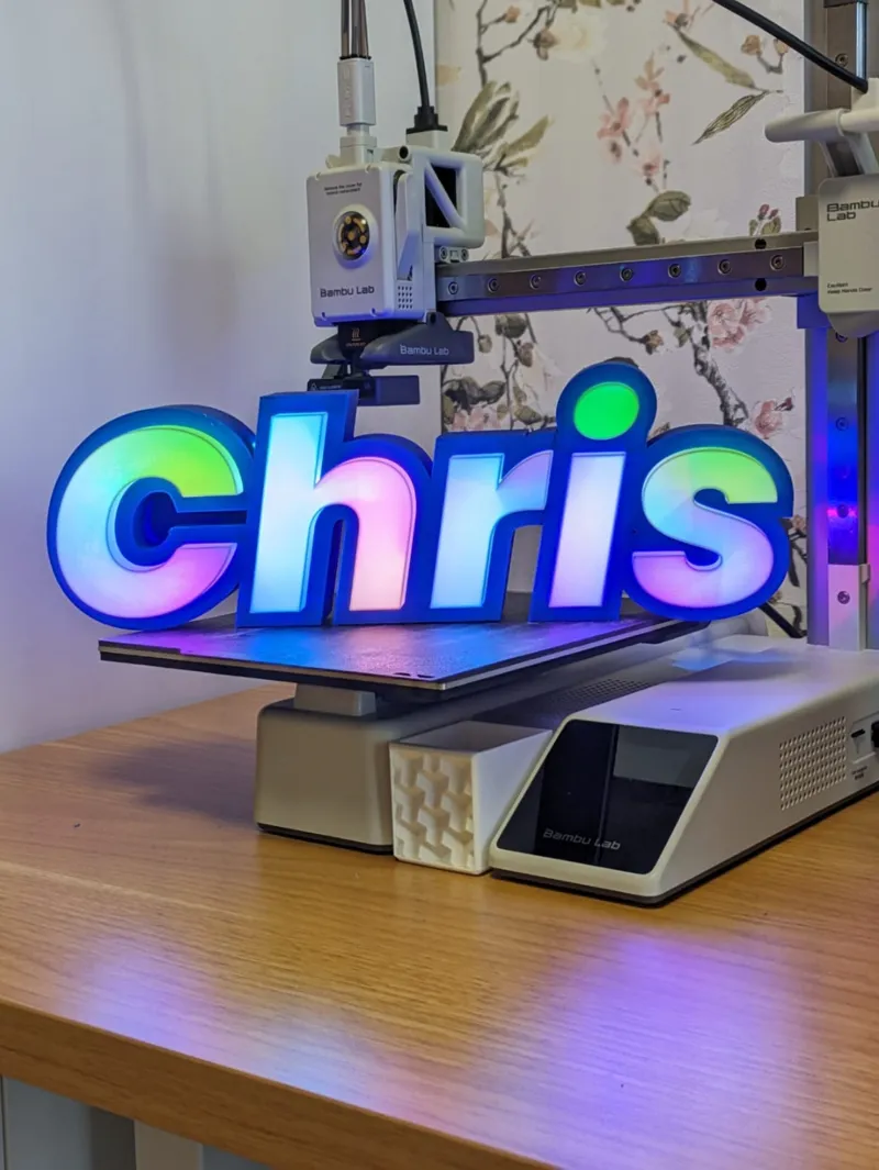 Chris LED-sign