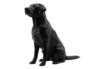 Labrador decorativo Low Poly