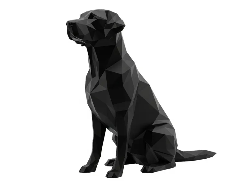 Labrador decorativo Low Poly