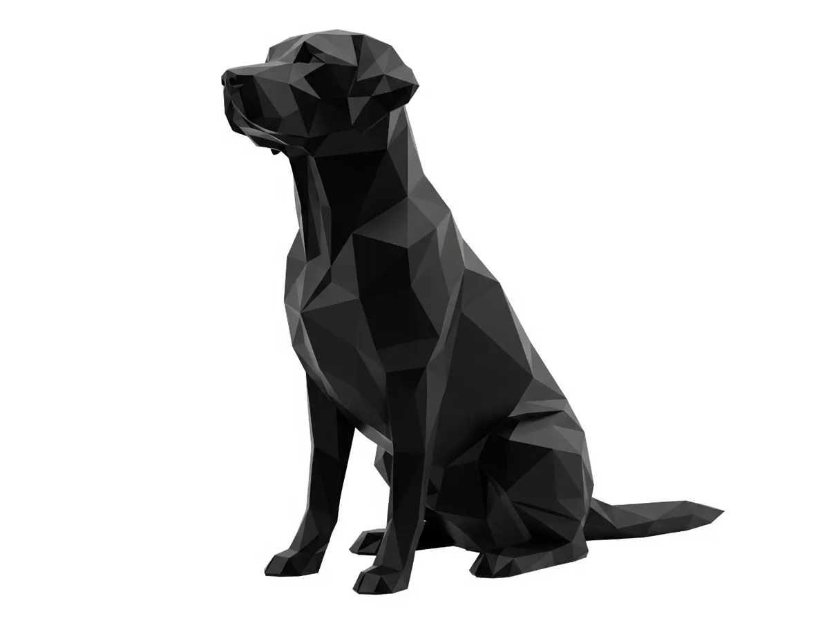 Decorative Low Poly Labrador - Free 3D Print Model - MakerWorld