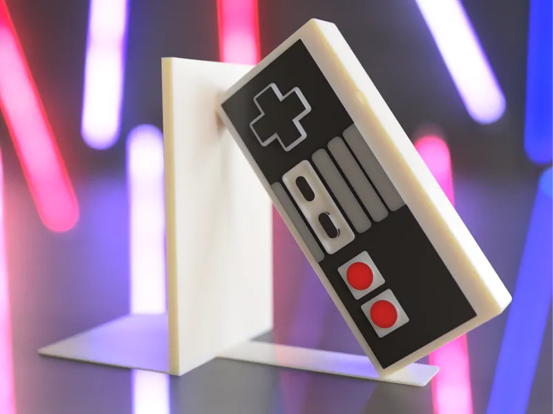 NES Controller Bookend