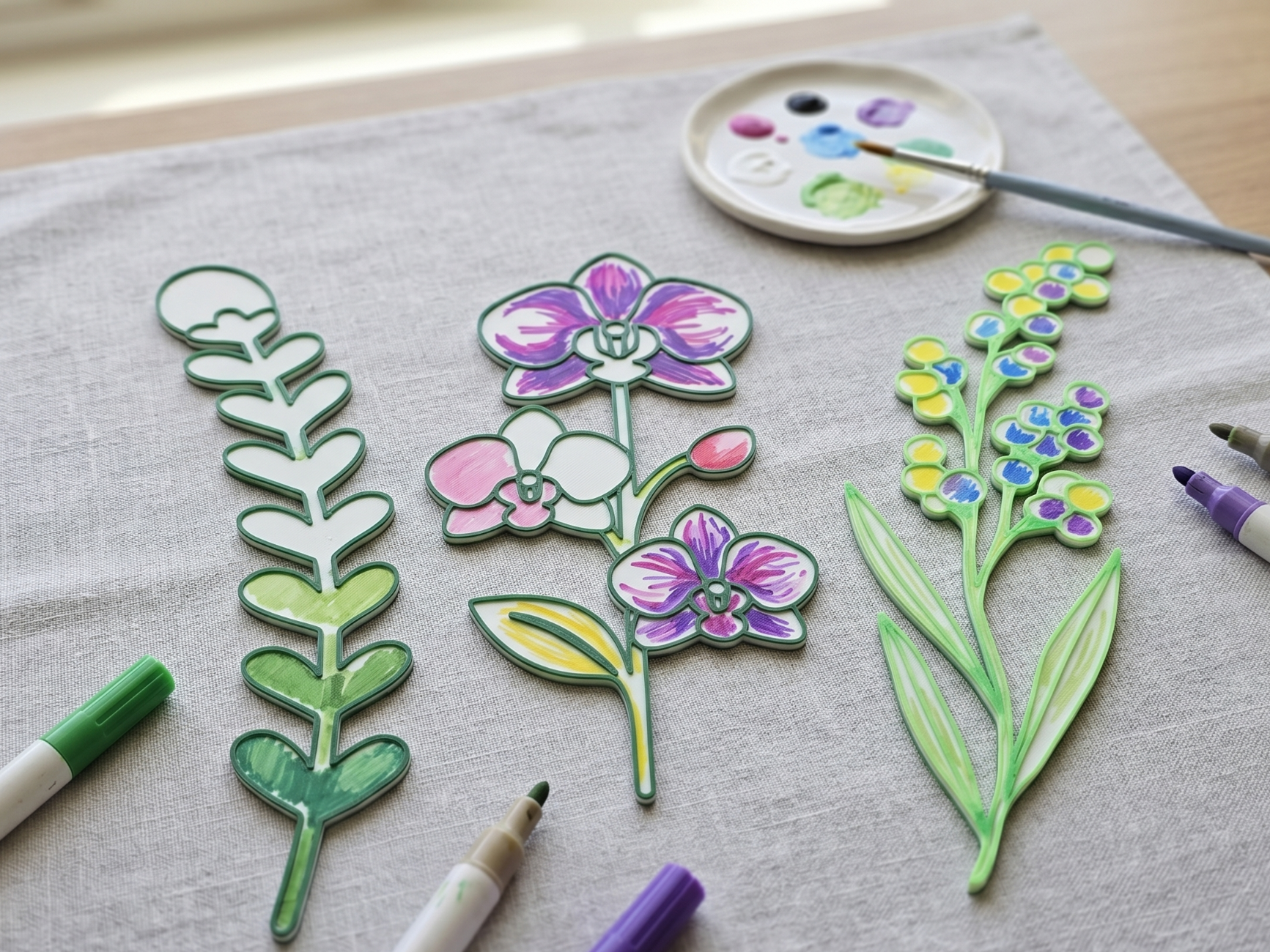Flower Coloring Spring Mother Day Set