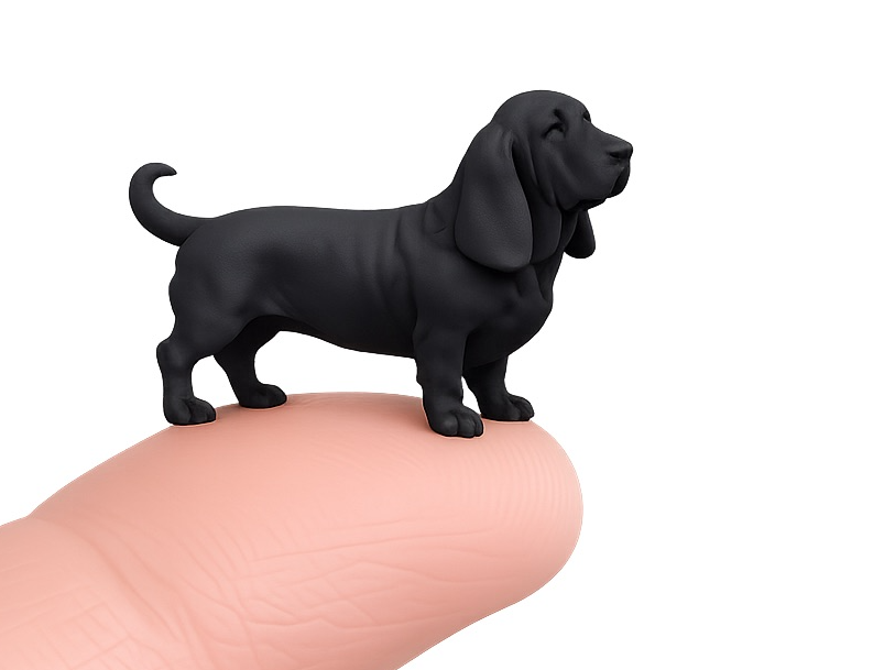 30mm Dog Miniatures - #23 Basset Hound