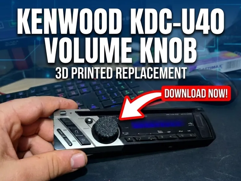 Kenwood KDC-U40 Volume Dial Replacement Knob