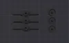 3x small surface nozzles 1 plate