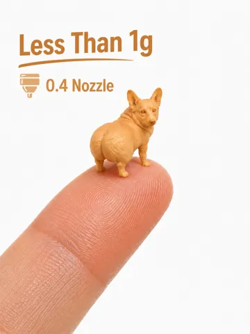 Accesorio para boquillas: World's Smallest Twerking Corgi Dog - 0.4 Nozzle — vista de referencia 2