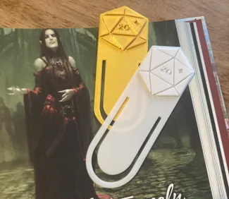 D20 Dice Bookmark