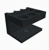Triple Pool Cue Holder with Round Chalk Slots