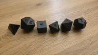 Dice Set with Numbers