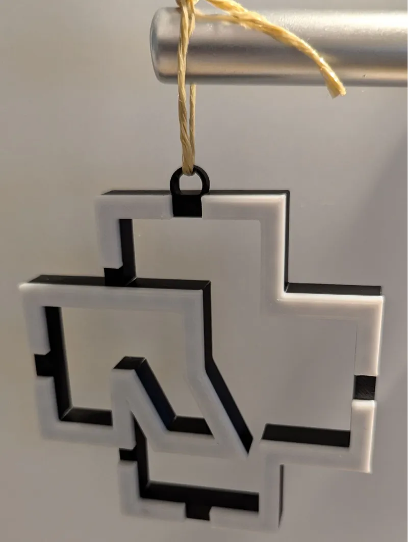 Rammstein Logo Weihnachtsbaumschmuck