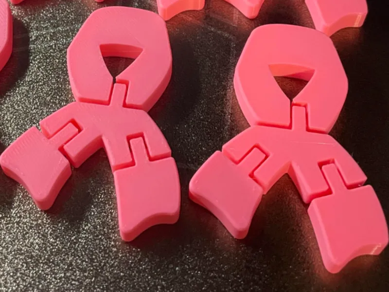 Cancer Awareness Ribbon Fidget